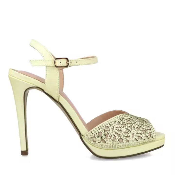 MENBUR 23674 14 Sandalias vestir mujer 28611 23V SANDALIA FIESTA FANTASIA AMARILLO - 1