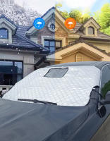 BLALION Cubierta De Escarcha Para Parabrisas De Coche Protección Invernal Anticongelante Para Ventana Delantera Universal Para Sedán SUV Hatchback Con Agujero Para Cámara De Dashboard - details 2