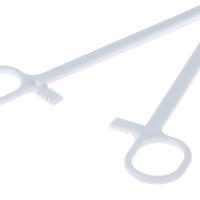 Aguja De Hemostasia Médica De Plástico Con Bocadillo Fino Pinzas Quirúrgicas Para Algodón Y Esponja Herramienta De Primeros Auxilios Al Aire Libre - details 12