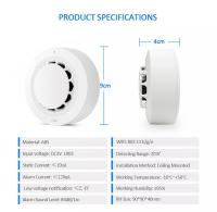 Detector De Fuma ONENUO Tuya WiFi Con Sensor Fotoeletrónico Alarma De Incendio Seguridad Para Casa Y Cocina Compatible Con APP Smart Life - details 9
