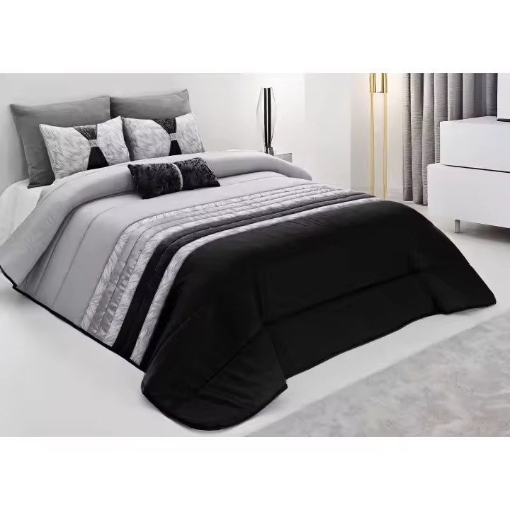 Colcha decorativa, con tres cojines relleno incluido,edredones cama edredon bouti calidad superior,Cómodo y duradero vale para Cama135/150cm Tamaño 250x260cm - 1