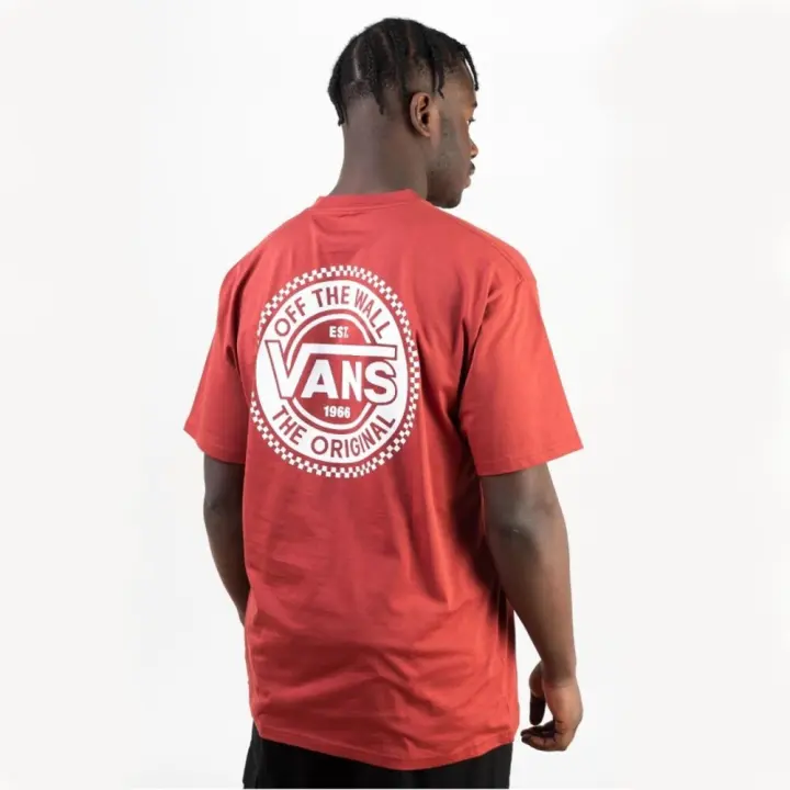 Camiseta Vans Original Checkerboard Chili Oil Vn0A7Pkssq61 - 1