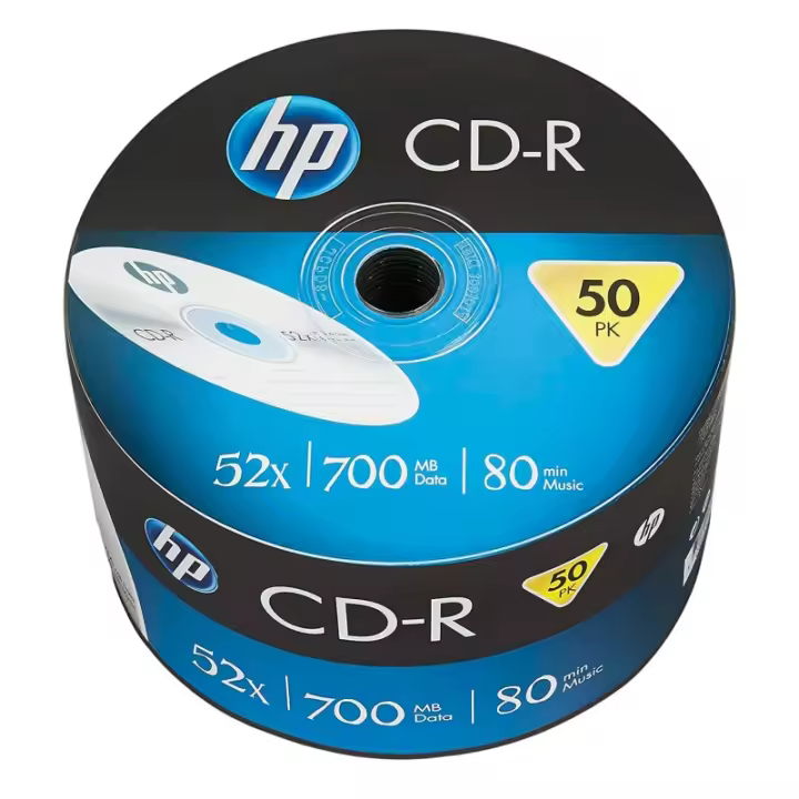 Pack Hp Cd-r X52 80min. T50pz 700mg ( Precio X 50 Unidades ) - 1