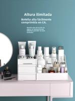 Caja De Maquillaje Con Cajones De Almacenamiento Para Escritorio De Vestíbulo Organizador De Cosméticos Y Labiales Para Dormitorio - details 4