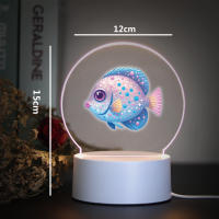 Lámpara Nocturna 3D Mermaid Para Decoración De Habitación Infantil Luz LED De Ambiente Con Iluminación Suave Para Dormitorio - details 7