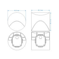 Lámpara De Pared Revestida Al Aire Libre IP65 3W LED Impermeable Para Iluminación Nocturna De Pasillos Exteriores Escaleras Y Patios - details 6