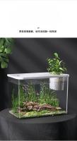 Acuario Transparente Con Tapa Y Resistentes a Caídas PET+ABS Para Tortugas Y Peces Acuario Hidroponía Para El Hogar - details 3