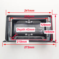 Marco De Radio 2 Din De 9" Para Coche Antiguo Camión RV Motorhome Panel De Tablero Doble Din Marco De Encaje De Plástico Para Vehículos Antiguos - details 0