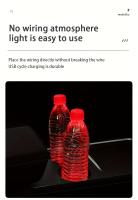 Nuevo Coaster Luminoso Para Coche Con Múltiples Colores De Luz Neón Resistente Al Agua Iluminación Ambiental Interior Piezas De Accesorios De Coche - details 5