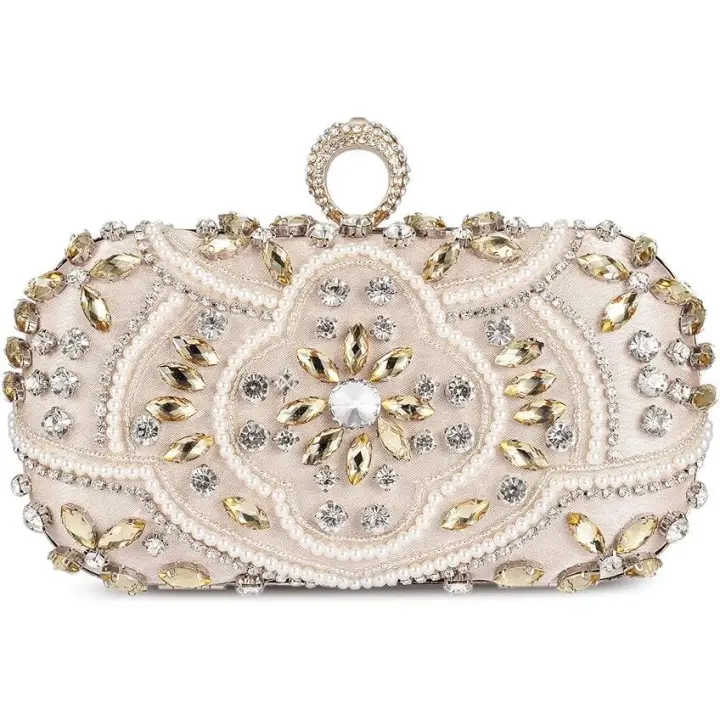 Bolso de Fiesta Pequeño Elegant Noche Diamantes de imitation Clutch - 1