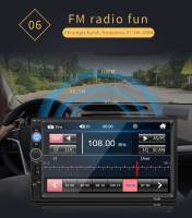BQCC 1 Din 7" MP5 Reproductor De Coche Con Mirrorlink BT FM 7 Luces Colores Handsfree USB Multimedial Estéreo HD Video Localización De Coche - details 9