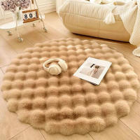 Carpetas De Peluche Burbuja Para Decoración De Hogar Imitación De Pelo De Conejo Cojín De Balcones Alfombra Para Sala De Estar De Niños Habitación De Mujer Alfombrilla Para Pies - details 10