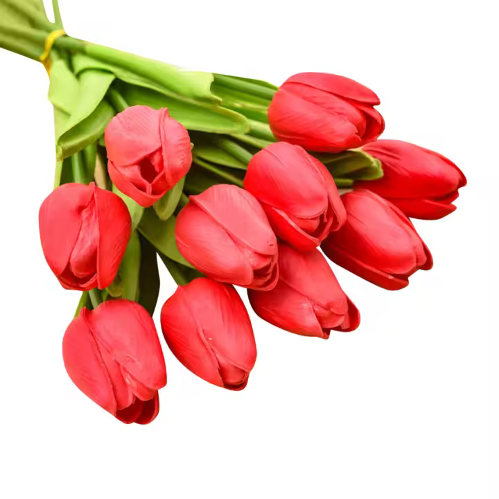 Tulipán Artificial De Toque Realista 1 Pieza Decoración De Boda Fiesta Hogar Regalo Para Día De San Valentín Y Día De La Madre - 1