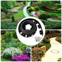 Kit De Aro De Jardín Flexible 5m/10m Con 15/30 Clavos Instalación Sencilla Sin Excavación Para Línea De Jardín Valla De Jardín - details 4