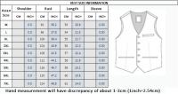 Traje De Negocios Slim Fit Doble Botón De Color Sólido Dos Piezas Coreano Elegante Para Hombres Con Pantalones Talla S-7XL - details 1