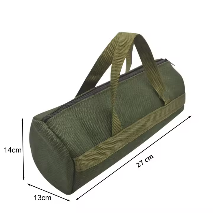 Bolsa Organizadora De Herramientas De Lona Multiusos Para Electricistas Y Mecánicos Bolsa Portátil Para Destornilladores Y Llaves De Fijación Resistentes Al Desgaste - 1