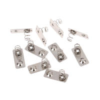 10PCS Placas De Contacto De Muelle Metálico Para Baterías AAA Eco-amigables Y Duraderas 20/21mmx9mm Reemplazo Para Casos De Baterías - details 4