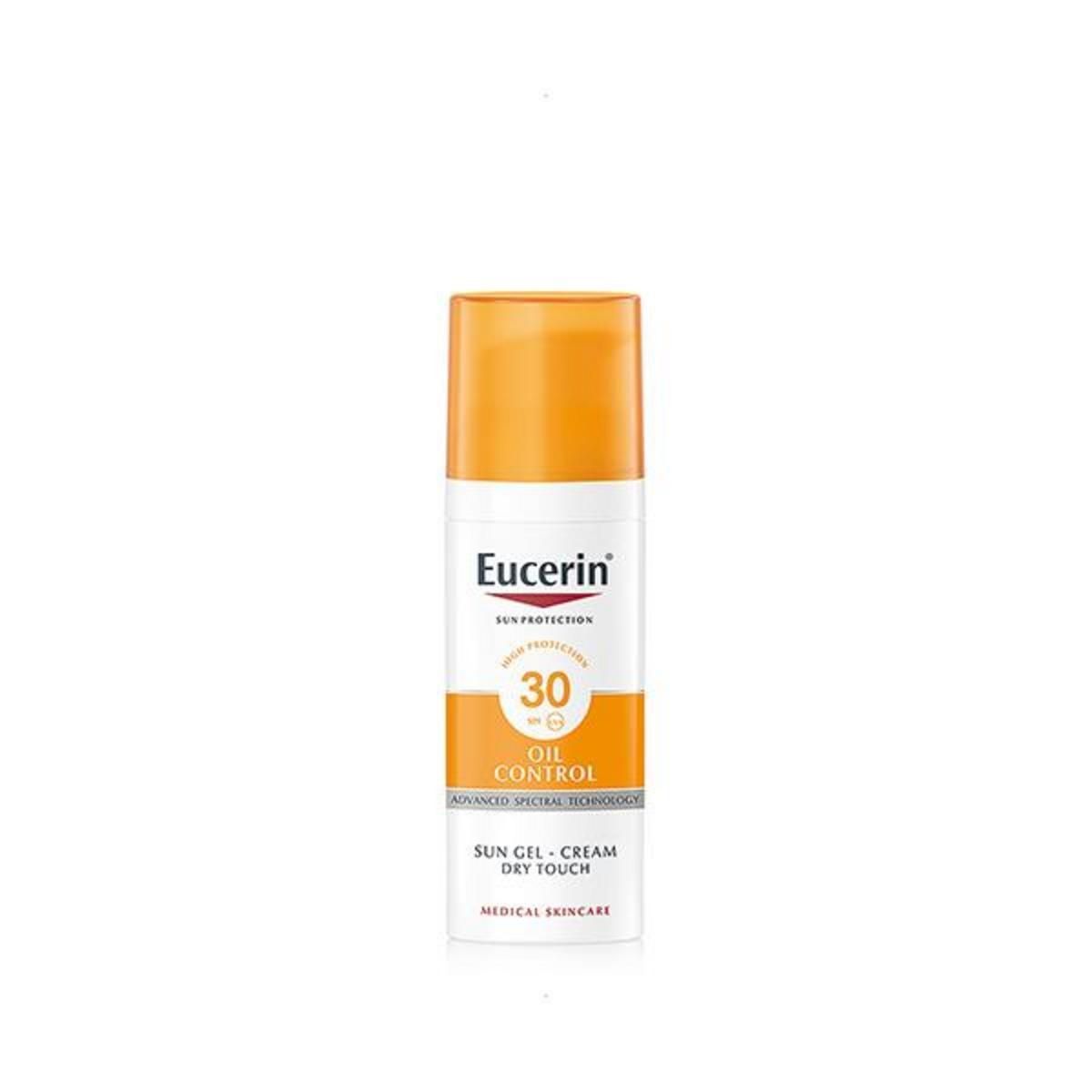 EUCERIN Solar Facial Gel-Crema Oil Control Dry Touch SPF30+ 50ml