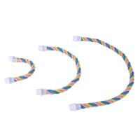 Juguete Para Aves De Compañía Mordedor De Algodón Colorido Para Periquitos Resistente Y Elástico Con Carril Para Colgar En Jaula - details 17