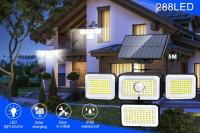Luces Solares Exteriores Con Sensor De Movimiento 4 Cabezas Luz De Pared Remota Impermeable Para Iluminación De Callejeras Patio Jardín Garage - details 9