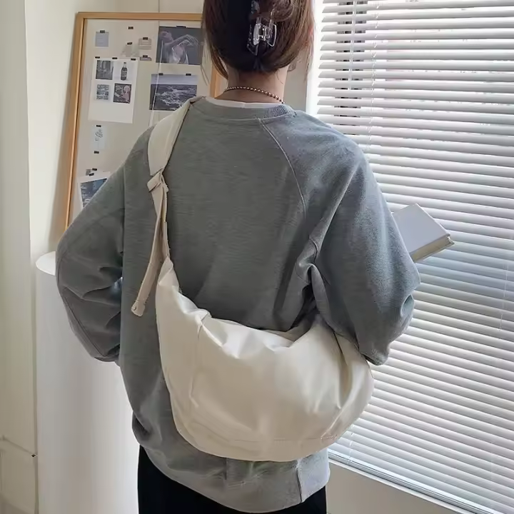 Bolso De Hombro Para Mujer Estilo Coreano Casual De Nylon Gran Capacidad Moda Verano Bolso Transversal Juvenil - 1