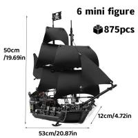 Bloques De Construcción MOC Pirates of the Caribbean Ship Revenge Warship Black Pearl Para Niños Juguetes De Armar Regalo - details 1