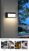 Lámpara De Pared LED Impermeable IP66 Para Exteriores Y Interiores Moderna Iluminación Para Hogar Balcón Porche Jardín Con Sensor De Movimiento AC85-265V - details 6