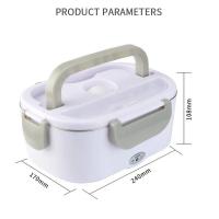 Fiambrera con calefacción eléctrica para el coche, fiambrera portátil, 110V, 220V, 12V, 24V, enchufe europeo y estadounidense, calentador de arroz, Juego de contenedores - details 6