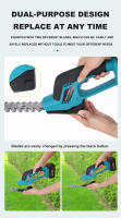Podadora De Barril Inalámbrica Para Batería Makita 18V 2-en-1 Mini Portátil Eléctrica Para Cortar Grama Y Trabajar En Jardín - details 12