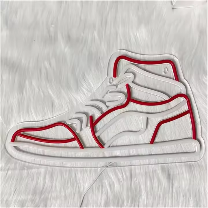 Luces de neón LED para zapatillas, decoración de pared en zapatería, utilizadas para fiestas de bar y decoración luminosa - 24cm×41cm - 1