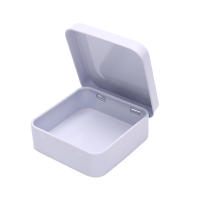 Caja De Almacenamiento De Metal Miniatura 1/2pcs Caja De Tapa Plegable Cuadrada Para Joyería Y Monedas Caja De Almacenamiento Europea - details 4