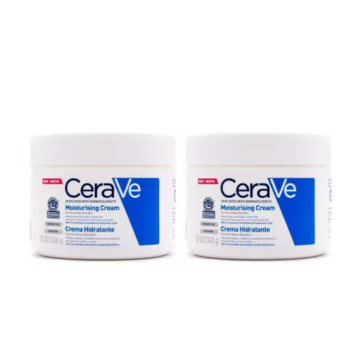 Cerave Crema Hidratante Piel Seca 340 gr Duplo - 1