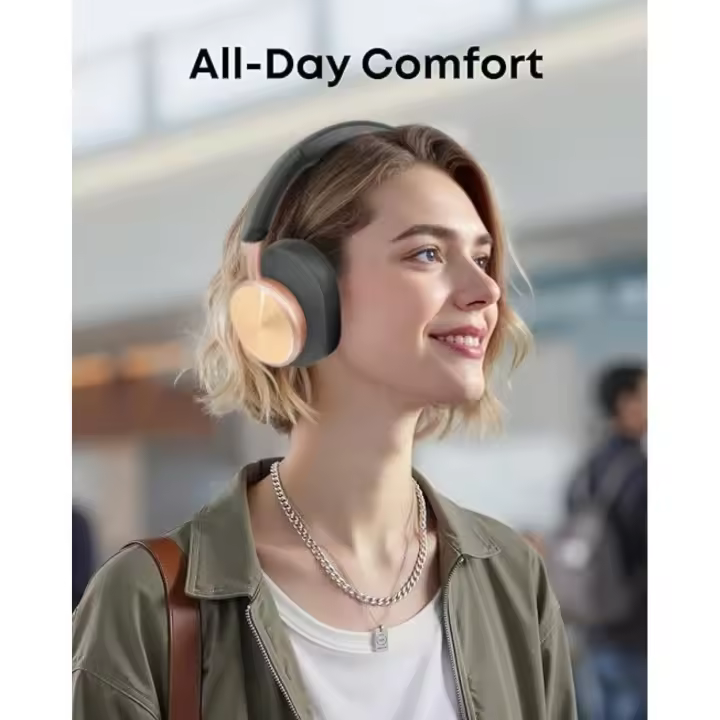 Auriculares de Bluetooth Cascos Inalámbricos de diadema con cancelación de ruido bajo potente duración 40H TEISCHE - 1