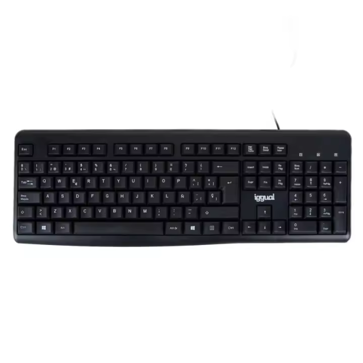 iggual - Teclado estándar CK-BASIC2-105T negro IGG318904 - 1