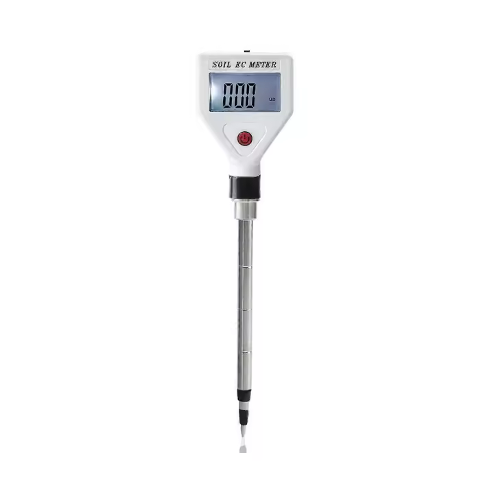 Profesional del suelo medidor EC 0-1999Us/cm de alta precisión sonda metal ATC conductividad tester detector - 1