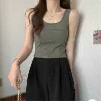Camisola De Yoga Para Mujer Con Relleno Interior Y Exterior Sin Mangas Espalda Ancha Verano Top Delgado Mueve Vestido - details 5