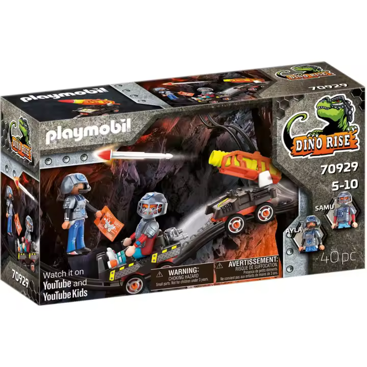 Dino Mine Carro de Cohetes Playmobil Dino Rise (70929) - 1