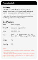 Mochila De Senderismo Al Aire Libre 20L Ligera Portátil Plegable Impermeable Para Hombres Y Mujeres Viajes Senderismo - details 0