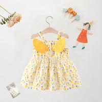 Vestido De Verano Para Bebé Niña Con Estampado De Ananas Vestido De Princesa Con Encaje Y Mangas Sin Mangas Vestido De Fiesta Para Niñas Edad 1-2 Años - details 1