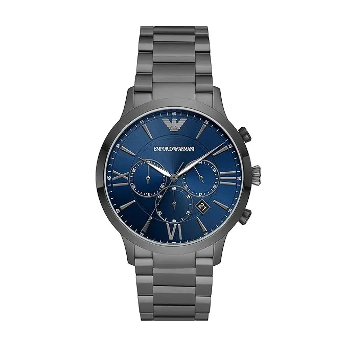 Emporio Armani Reloj hombre AR11348, con calendario, Incluye Caja Original, Diámetro: 43MM - 1