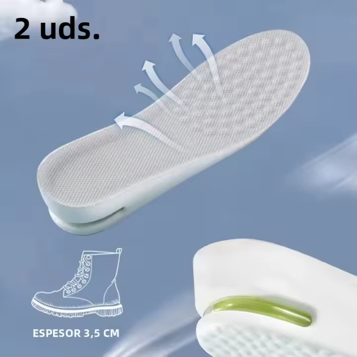 Almohadillas De Zapato PU Para Hombres Y Mujeres Almohadilla De Absorción De Choque Con Soporte De Arco Aumento De Altura Para Calcetines Deportivos Y Zapatos Cómodos Para Plantar Fasciitis - 1