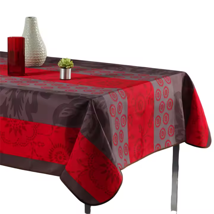 ARTEMANTEL Mantel Antimanchas RED FANTASY - Protege Tu Mesa - Fácil Limpieza - 1