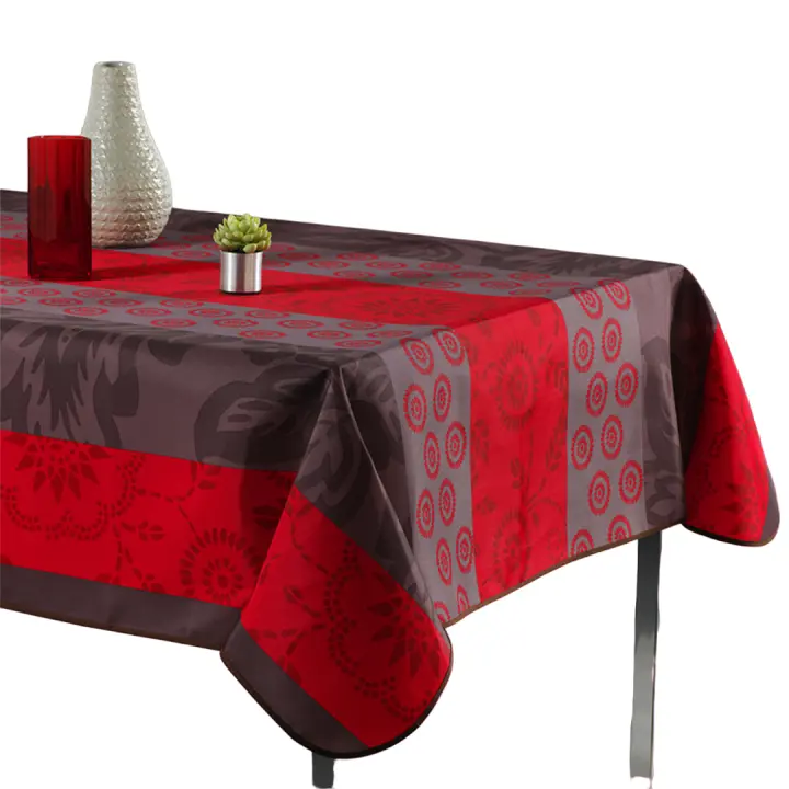 ARTEMANTEL Mantel Antimanchas RED FANTASY - Protege Tu Mesa - Fácil Limpieza - 1