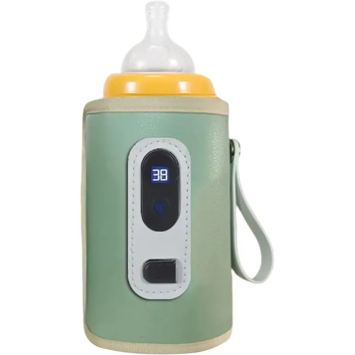 Calentador De Biberones USB, Calentador De Biberones Portátil 5 Temperaturas Ajustables, Calienta Biberones Portatil Para Llevar Con Pantalla LCD, Calentador De Leche Calentador De Biberones Eléctrico - 1