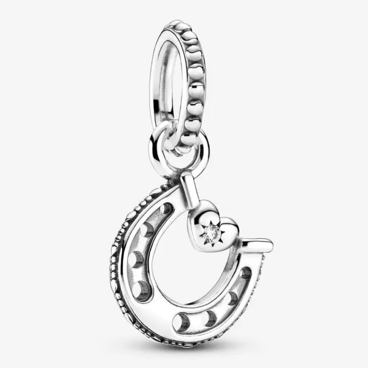 Pandora Charm de Colgante en Plata de Ley Herradura de la Buena Suerte，Incluye Caja Original - 1