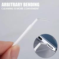 Cepillo De Limpieza Para Ducha Y Teclado Anticongelante De Nácar Herramienta De Limpieza Para Agujeros De Teléfono Pck De 10-1000PCS - details 4