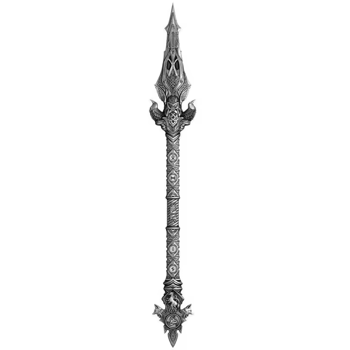 GUNGNIR Odin Spear 2 Oz Medalla Plata 2025 - 1