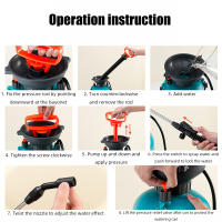 Bomba de compresión de aire neumática de alta presión, pulverizador a presión manual, riego de jardín, pulverizador desinfectante, 5L,8L - details 2