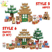 Juguete Sensorial 3D De Navidad Casa En Árbol Bloques Magnéticos DIY Cubo De Magnetismo Mundo De Santa Claus Yegua Regalos Para Niños - details 4
