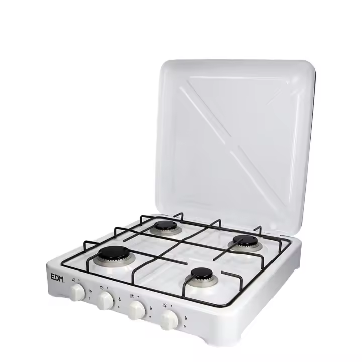 FOGAO DE GAS ESMALTADA 4 FOGOS 50x50x12cm EDM - 1